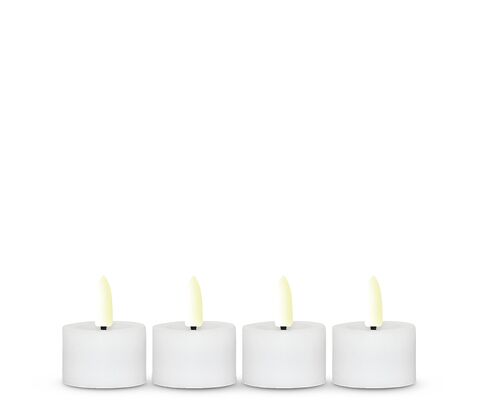 ENJOY LED fyrfadslys 4-pak voks Ø3,9xH2,5 cm