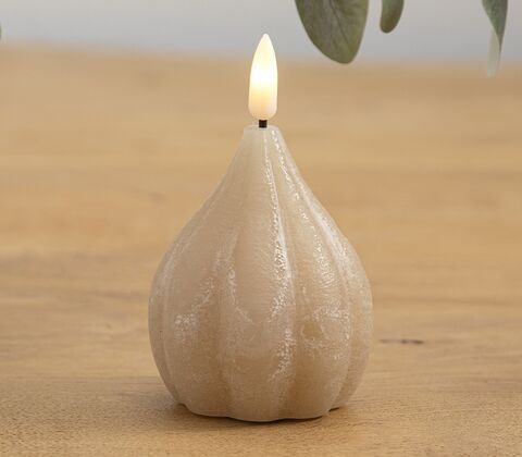 ENJOY LED løglys med timerfunktion Ø6,5xH8 cm sand