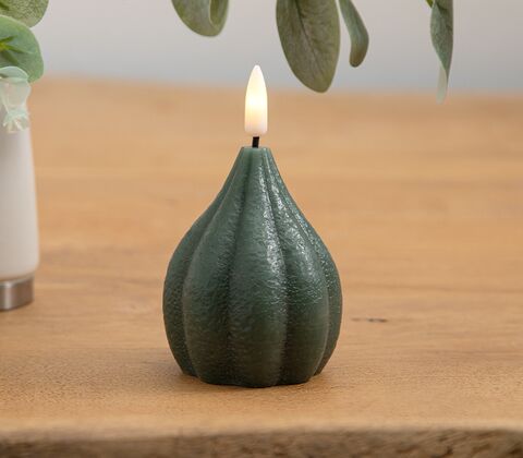 ENJOY LED løglys med timerfunktion Ø6,5xH8 cm grøn