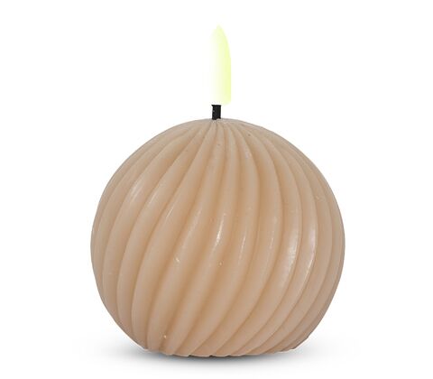 ENJOY LED snoet kugle Ø8x7 cm sand