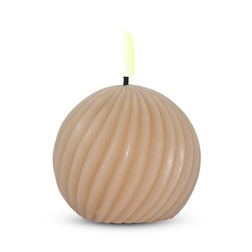 ENJOY LED snoet kugle Ø8x7 cm sand