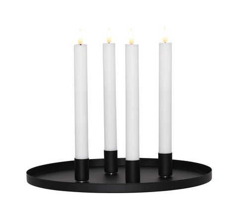 Enjoy lysfad inkl. 4 magnetholdere sort Ø 30 cm