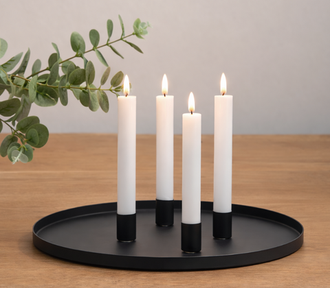 Enjoy lysfad inkl. 4 magnetholdere sort Ø 30 cm