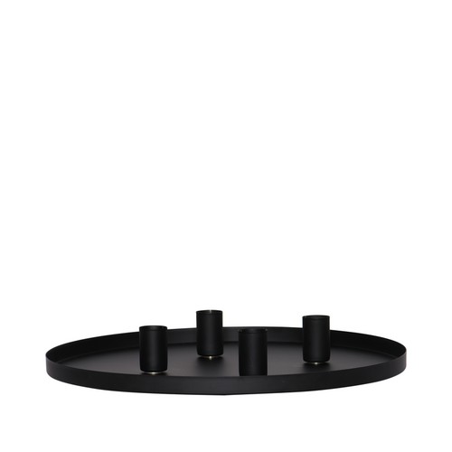 Enjoy lysfad inkl. 4 magnetholdere sort Ø 30 cm