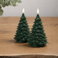 Enjoy LED lys juletræ 2-pak grøn H 19 cm