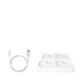 Enjoy LED bloklys genopladelig hvid Ø 7,5 cm 4 stk.