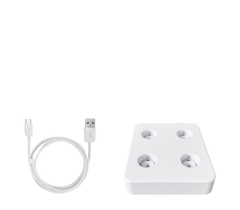 Enjoy LED stagelys genopladelig hvid H 22 cm 4 stk.