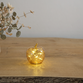 Enjoy LED glas æble guldfarvet 12 cm