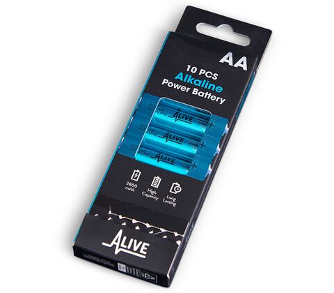 AA-batterier 10 stk. 1,5 V