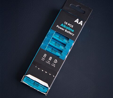 AA-batterier 10 stk. 1,5 V