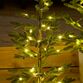 Juletræ i potte med 70 LED lys H 120 cm