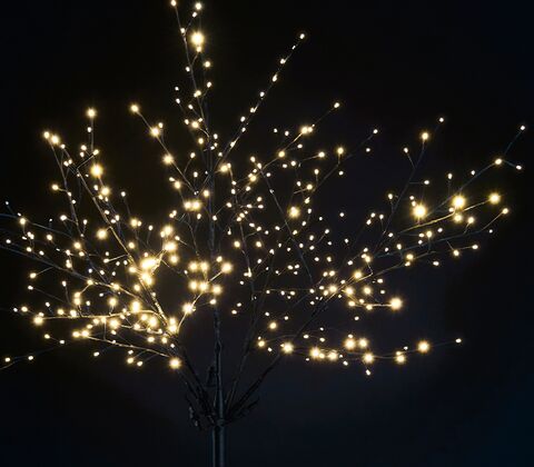 Lystræ med 380 LED lys H 200 cm