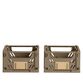Stabelbar foldekasse valnød 17x12,5 cm 2 stk.