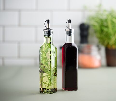 Olie- og eddikeflaske sæt 250 ml 25,5 cm