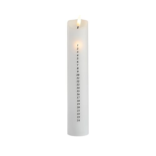 LED kalenderlys H 28 cm