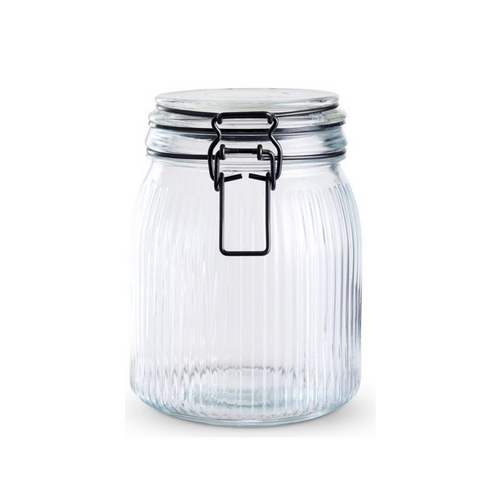 Opbevaringsglas med låg 0,9 liter
