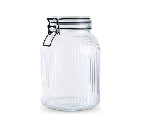 Opbevaringsglas med låg 1,9 liter