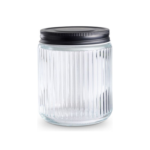 Opbevaringsglas Nordic med låg klar 0,5 liter