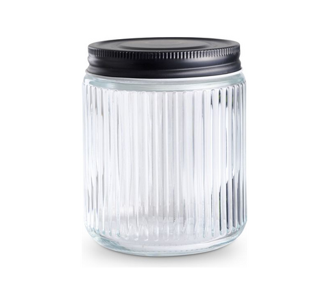 Opbevaringsglas Nordic med låg klar 0,5 liter