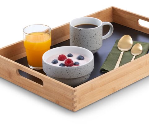 Serveringsbakke bambus 32x48x6 cm