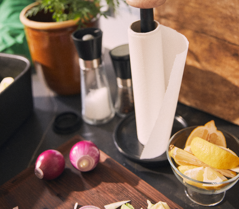 Rosendahl Paper Pal køkkenrulleholder sort H 30 cm