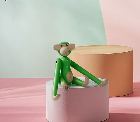 Kay Bojesen mini abe lysegrøn 9,5 cm