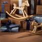 Kay Bojesen Figurines mini gyngehest bøg H 9,5 cm
