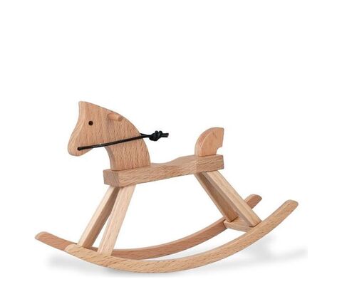 Kay Bojesen Figurines mini gyngehest bøg H 9,5 cm