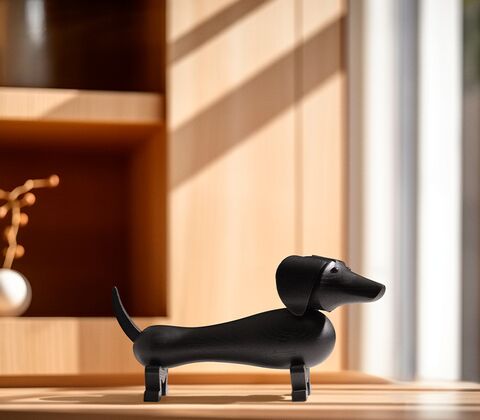Kay Bojesen lille Gravhund mørk bejdset eg