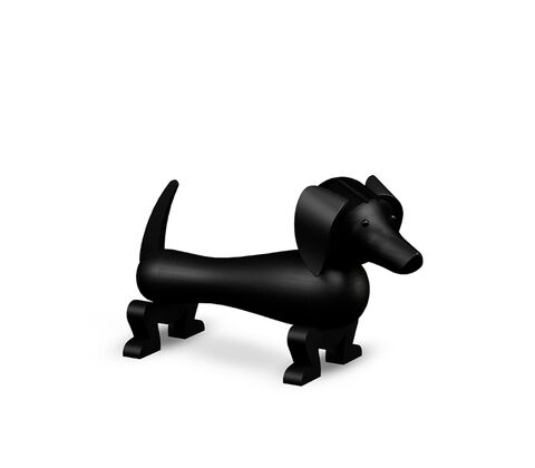 Kay Bojesen lille Gravhund mørk bejdset eg