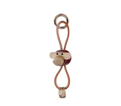 Kay Bojesen Abe nøglering bordeaux H 5 cm