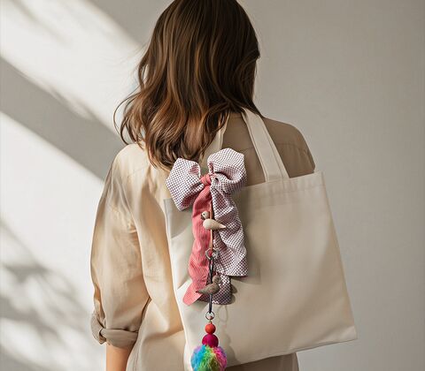 Kay Bojesen Fugle nøglering guld/brun 4,5 cm