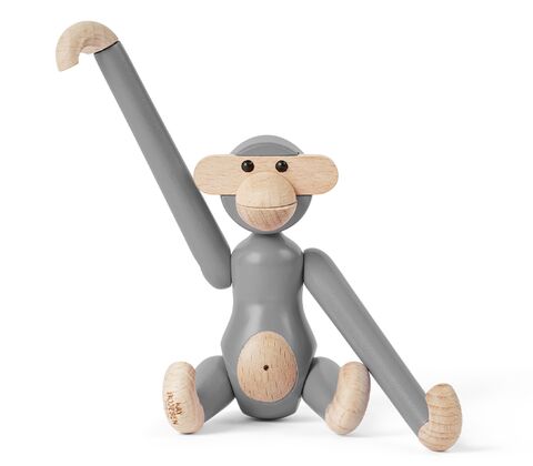 Kay Bojesen mini abe vintage grå 9,5 cm