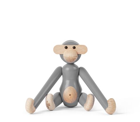 Kay Bojesen mini abe vintage grå 9,5 cm