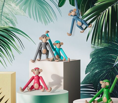 Kay Bojesen mini abe vintage grå 9,5 cm