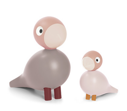 Kay Bojesen Liv & Lykke fugle rosa 2 stk.