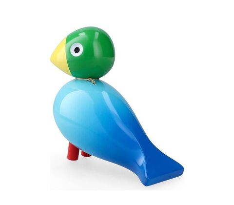 Kay Bojesen Story Bird Styrke Birds fugl blå bøgetræ H 15,5 cm
