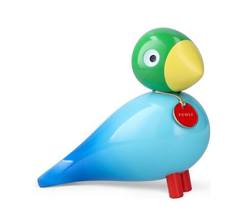 Kay Bojesen Story Bird Styrke Birds fugl blå bøgetræ H 15,5 cm