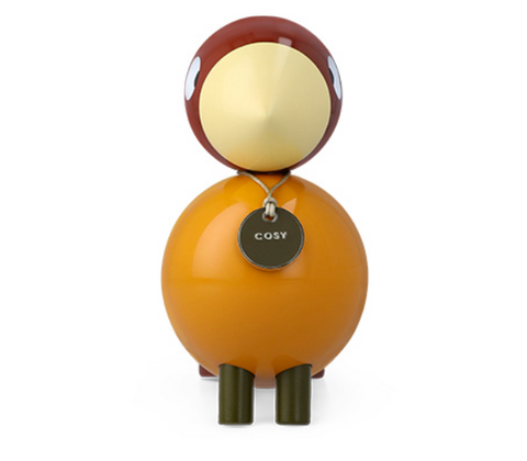 Kay Bojesen Story Birds Hygge sangfugl orange H15,5 cm