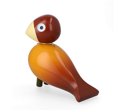 Kay Bojesen Story Birds Hygge sangfugl orange H15,5 cm