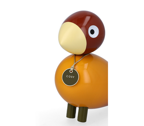 Kay Bojesen Story Birds Hygge sangfugl orange H15,5 cm
