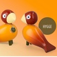 Kay Bojesen Story Birds Hygge sangfugl orange H15,5 cm