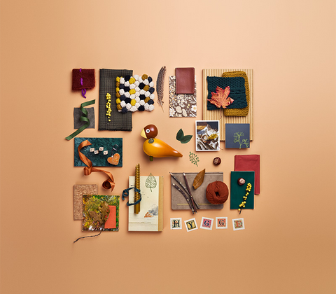 Kay Bojesen Story Birds Hygge sangfugl orange H15,5 cm