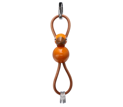 Kay Bojesen Fugle nøglering orange 4,5 cm