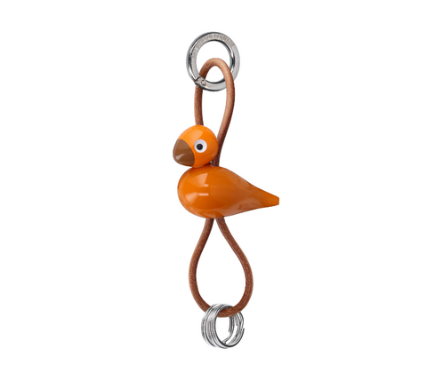 Kay Bojesen Fugle nøglering orange 4,5 cm
