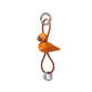 Kay Bojesen Fugle nøglering orange 4,5 cm