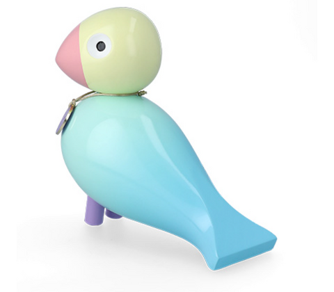 Kay Bojesen Story Birds Glæde sangfugl lyseblå H15,5 cm