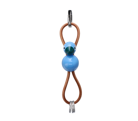 Kay Bojesen Fugle nøglering blå 4,5 cm