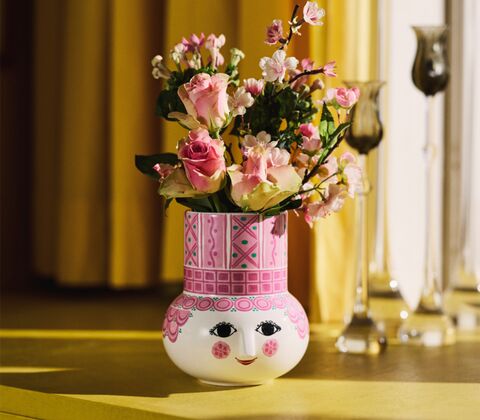 Bjørn Wiinblad Olga vase pink 15 cm
