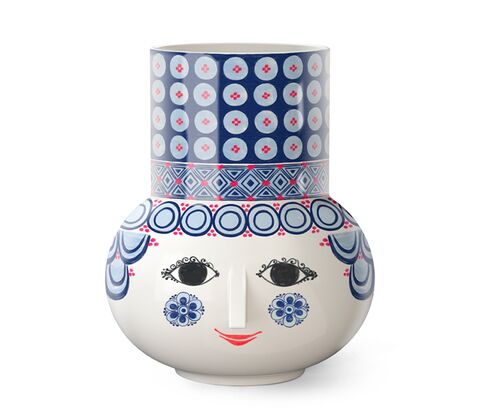 Bjørn Wiinblad Olga vase blå 20 cm